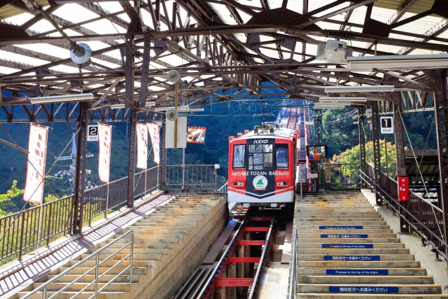 Image of the Mitake Cable Car