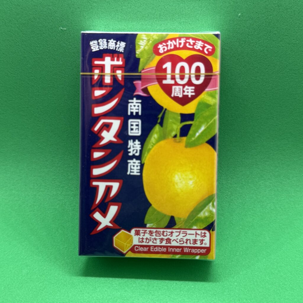 세이카 식품의 본탄아메 사탕 패키지.