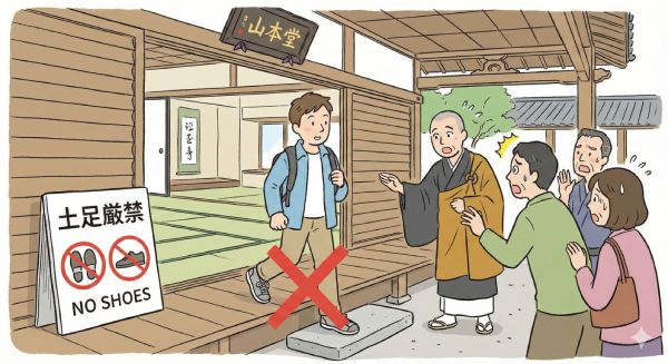 Remove shoes before entering