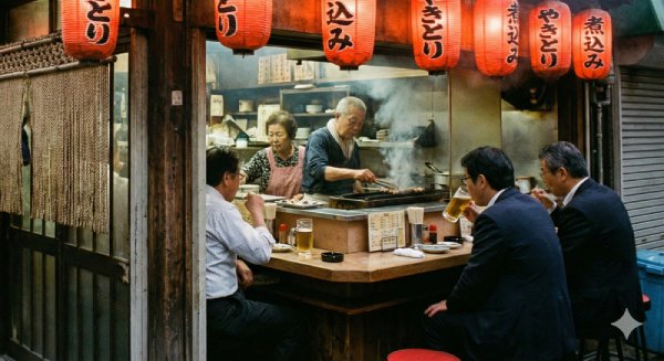 Traditional Red Lantern Izakaya